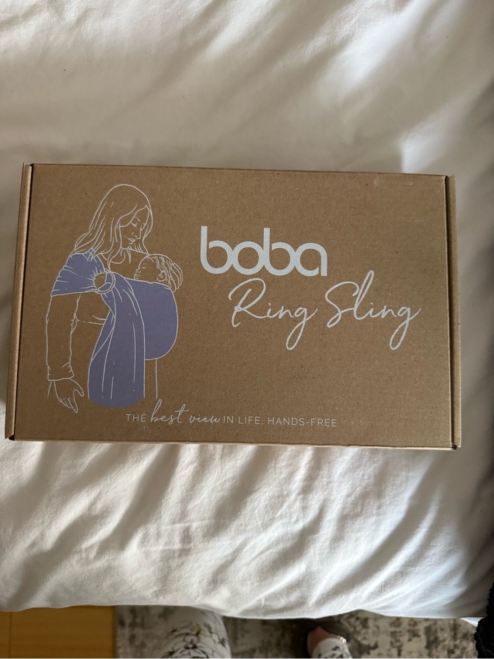 Boba Linen Ring Sling in Beige